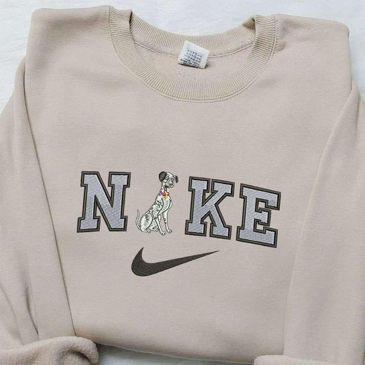 Pongo X Nike Embroidered Shirt The Dalmation 101 Embroidered Shirt Custom Nike Embroidered Shirt