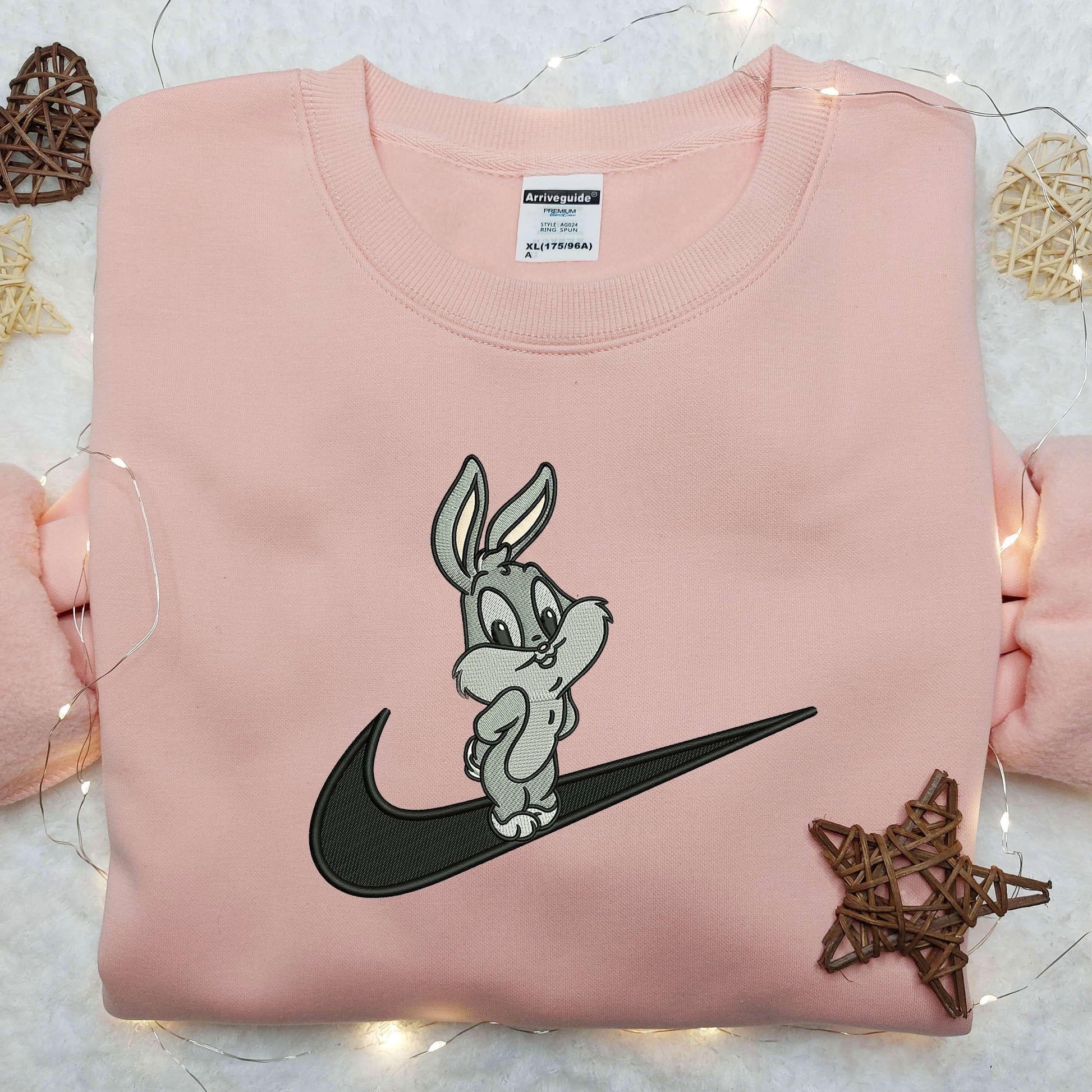 Bugs Bunny Baby x Nike Embroidered Shirt Nike Embroidered Shirt Cartoon Embroidered Shirt