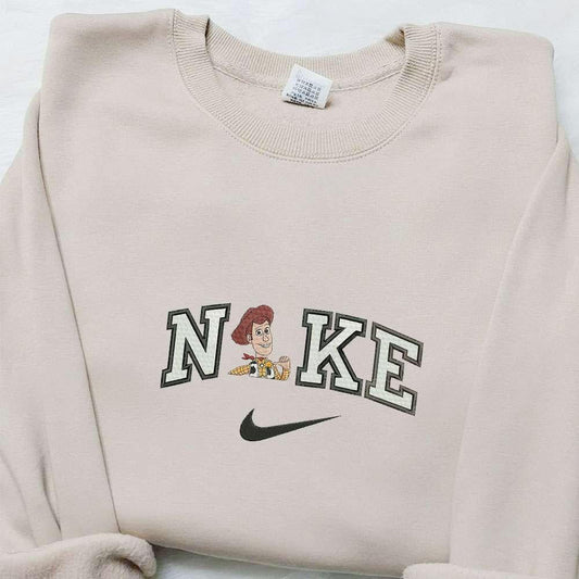 Woody x Nike Embroidered Shirt Disney Toys Story Embroidered Hoodie Best Gift Ideas For Family