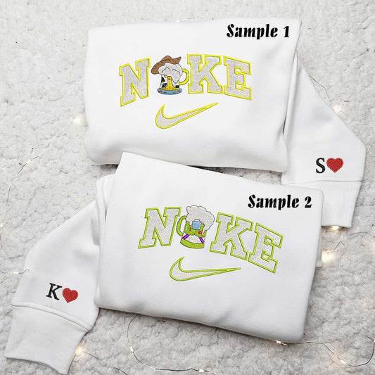 Wood and Lightyear Beers Embroidered Couple Shirts Best Gift For Lover