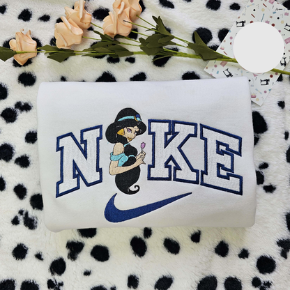 Jasmine Princess Disney Characters Embroidered Shirt