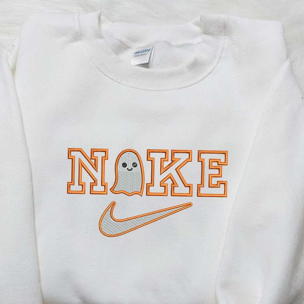 Baby Ghost x Nike Embroidered Sweatshirt Halloween Embroidered Shirt Nike Inspired Embroidered Shirt
