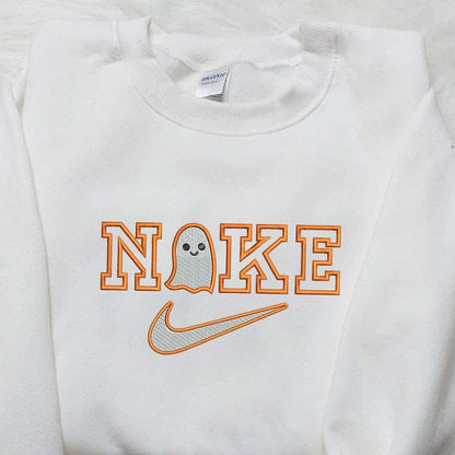 Baby Ghost x Nike Embroidered Sweatshirt Halloween Embroidered Shirt Nike Inspired Embroidered Shirt