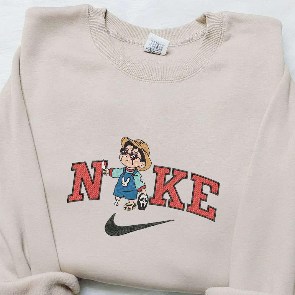 Baby Benito Ghostface x Nike Embroidered Sweatshirt Halloween Embroidered Shirt Best Halloween Gift Ideas