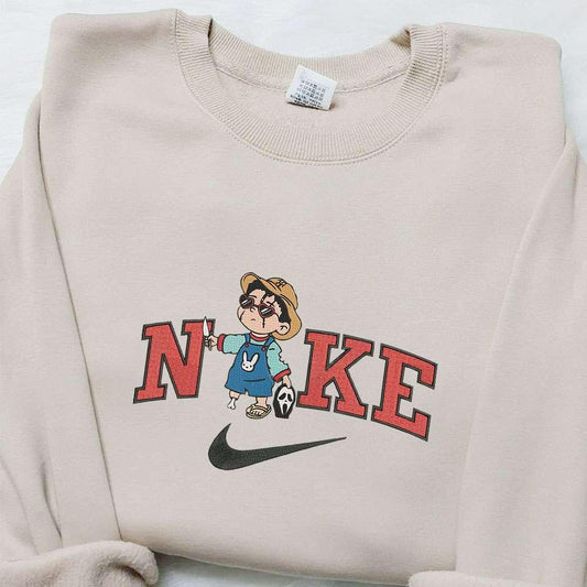 Baby Benito Ghostface x Nike Embroidered Sweatshirt Halloween Embroidered Shirt Best Halloween Gift Ideas