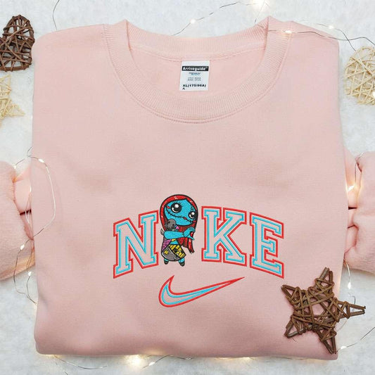 Chibi Sally x Nike Embroidered Sweatshirt The Nightmare Before Christmas Embroidered Shirt Best Halloween Gift Ideas