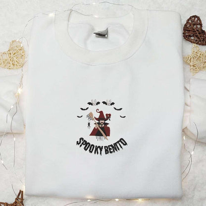 Bad Bunny Spooky Bento Embroidered Sweatshirt Celebrity Embroidered Hoodie Best Halloween Gift Ideas