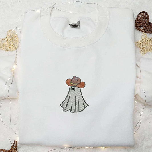 Boo Haw Cowboy Ghost Embroidered Shirt Funny Halloween Embroidered Shirt Best Halloween Gift Ideas 1