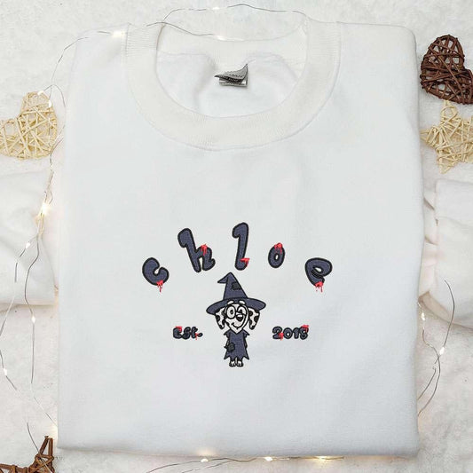 Bluey Chloe Est 2018 Halloween Embroidered Shirt Halloween Embroidered Shirt Best Halloween Gifts for Family
