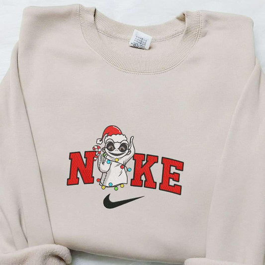 Betino Cosplay Jack Christmas x Nike Embroidered Sweatshirt Christmas Embroidered Shirt Best Christmas Gift Ideas