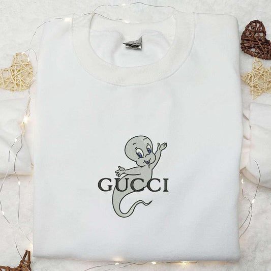 Casper Ghost x Gucci Embroidered Shirt Halloween Embroidered Shirt Best Halloween Gifts
