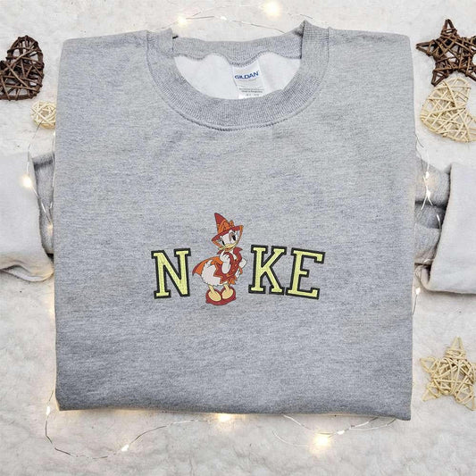 Daisy Duck Lady x Nike Embroidered Sweatshirt Walt Disney Characters Embroidered Shirt Best Gift Ideas for Family