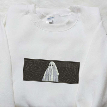 Ghost Embroidered Shirt Scary Halloween Embroidered Shirt Spooky Season Halloween Gift