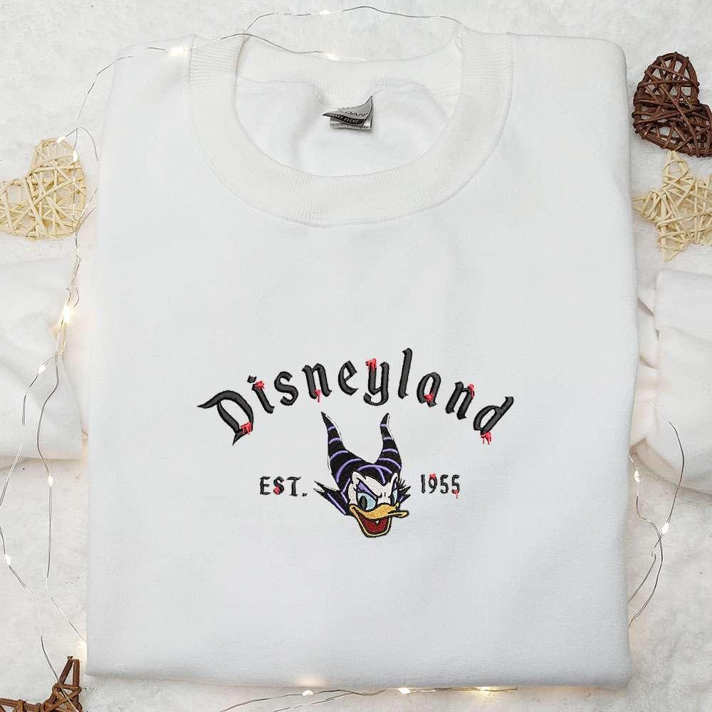 Daisy Duck Maleficent Evil Est 9 Embroidered Sweatshirt Halloween Embroidered Sweatshirt Disney Embroidered Hoodie