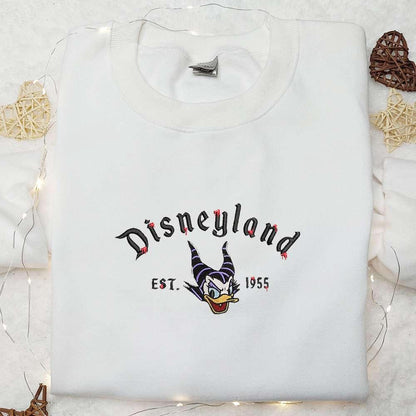 Daisy Duck Maleficent Evil Est 9 Embroidered Sweatshirt Halloween Embroidered Sweatshirt Disney Embroidered Hoodie