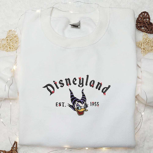 Daisy Duck Maleficent Evil Est 9 Embroidered Sweatshirt Halloween Embroidered Sweatshirt Disney Embroidered Hoodie