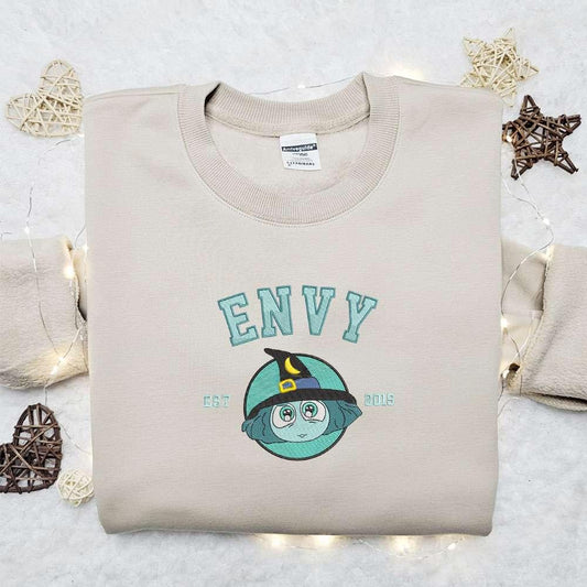 Envy Inside Out Circle Team Halloween Embroidered Shirt Best Halloween Gifts Ideas