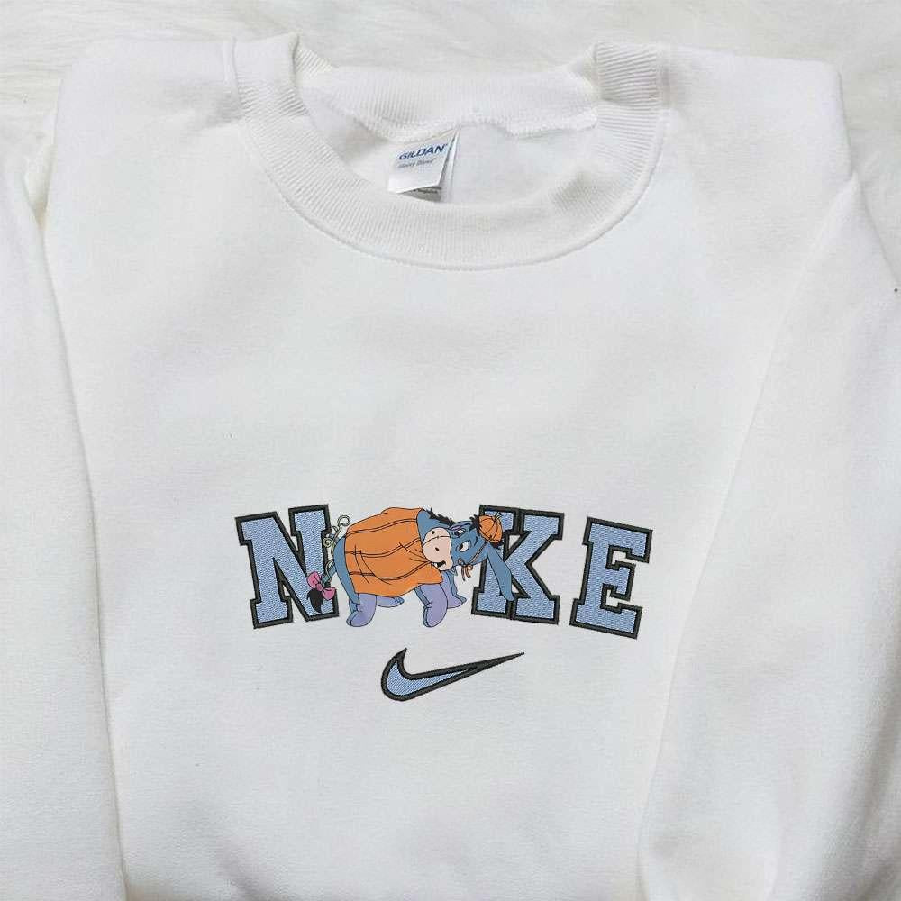 Eeyore Pumpkin Halloween x Nike Embroidered Sweatshirt Disney Walt Characters Embroidered Shirt Best Halloween Gift Ideas