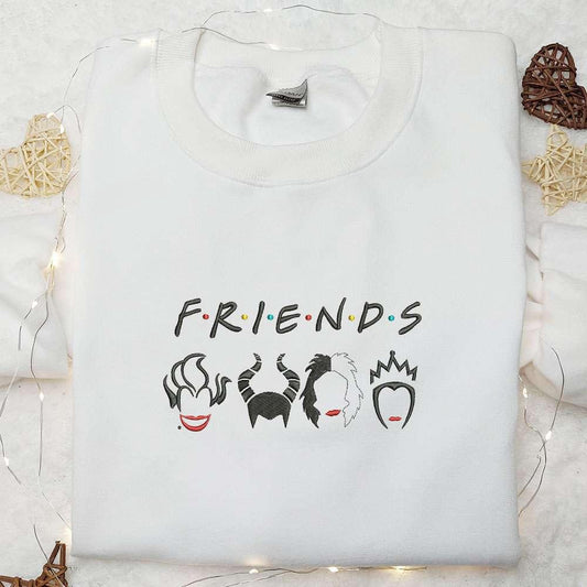 Friends Halloween Embroidered Sweatshirt Halloween Embroidered Hoodie Best Halloween Shirt for Family