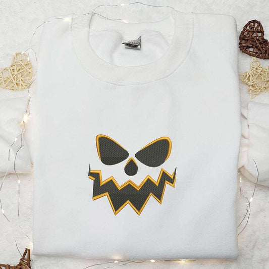 Ghost Face Embroidered Hoodie Halloween Embroidered Sweatshirt Cool Halloween Shirt