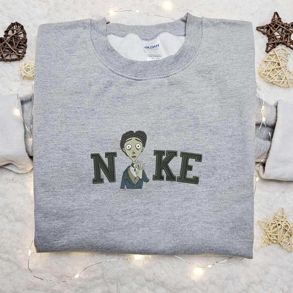 Victor Van Dort x Nike Movie Embroidered Hoodie Halloween Embroidered Shirt Best Halloween Gift Ideas for Family