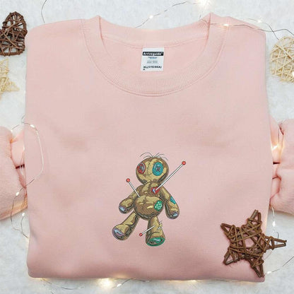 Voodoo Doll Embroidered Sweatshirt Halloween Embroidered Shirt Best Halloween Gift Ideas
