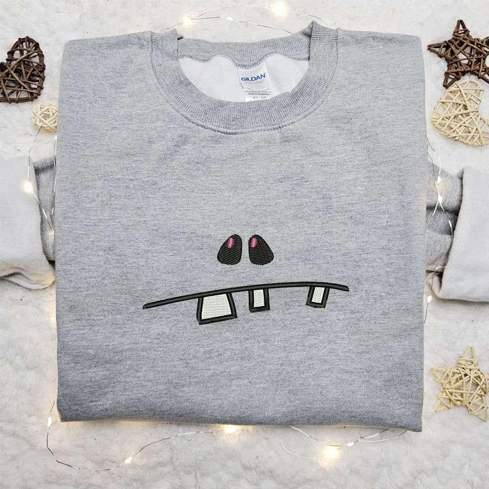 Zombie Mouth Embroidered Sweatshirt Halloween Embroidered Hoodie Best Halloween Gift Ideas