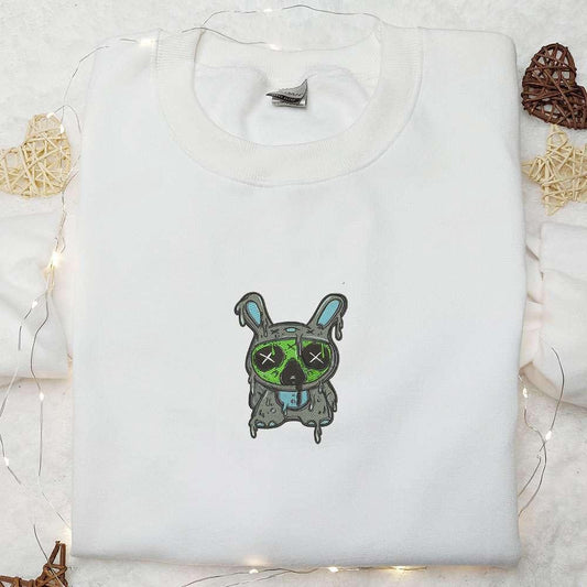 Zombie Stitch Embroidered Sweatshirt Disney Characters Embroidered Hoodie Best Halloween Gift Ideas