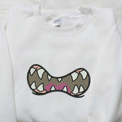 Zombie Mouth Embroidered Sweatshirt Halloween Embroidered Hoodie Best Halloween Gift Ideas  7