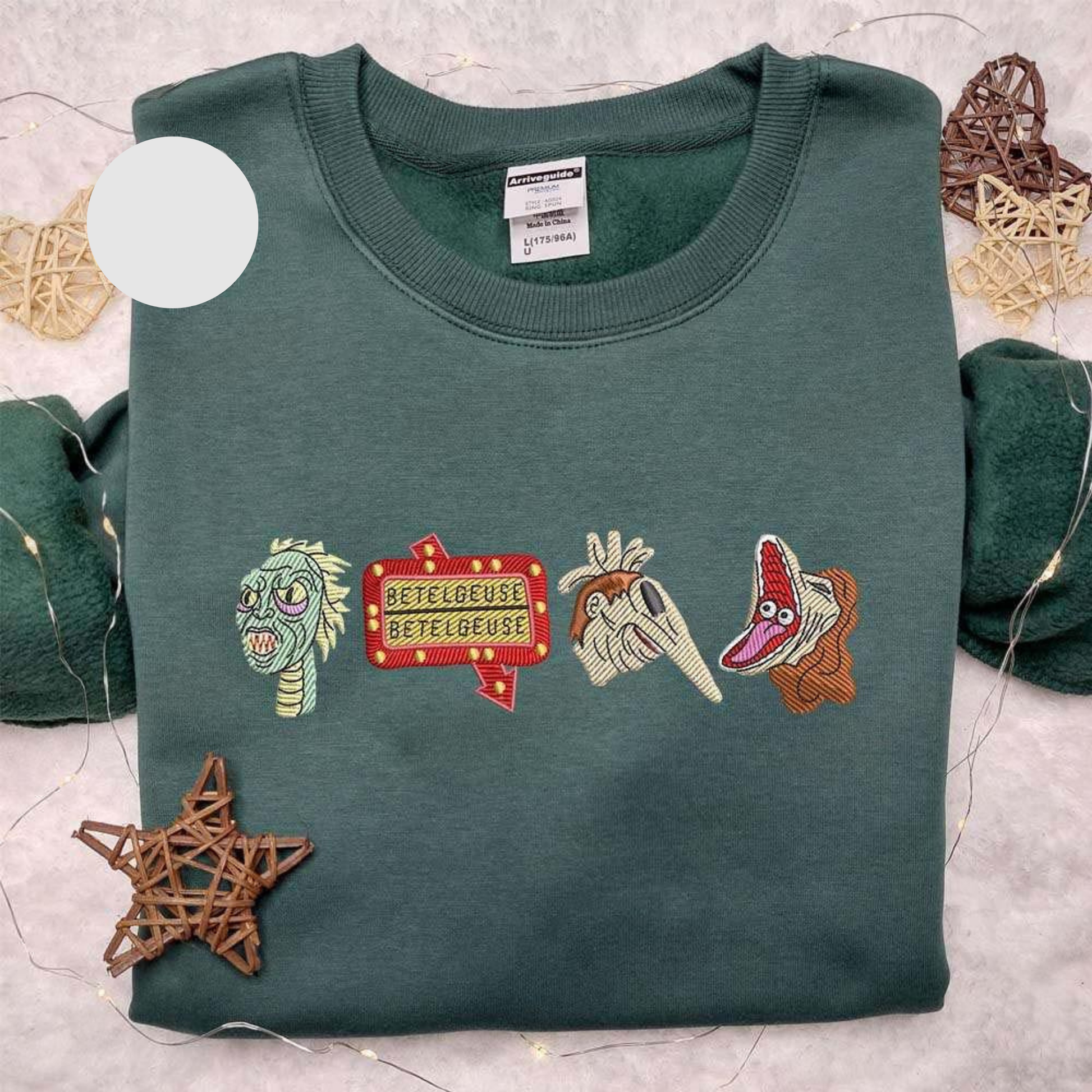 Beetlejuice Serpent Adam And Barbara Halloween Embroidered Shirt