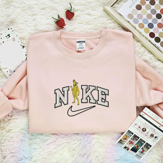 Peely Banana Fortnite Embroidered Shirts Bluey Cartoon Embroidered Hoodie