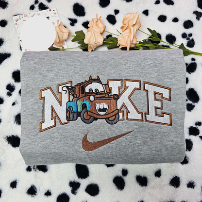 Tow Mater Evil Cars Disney Characters Embroidered Hoodie
