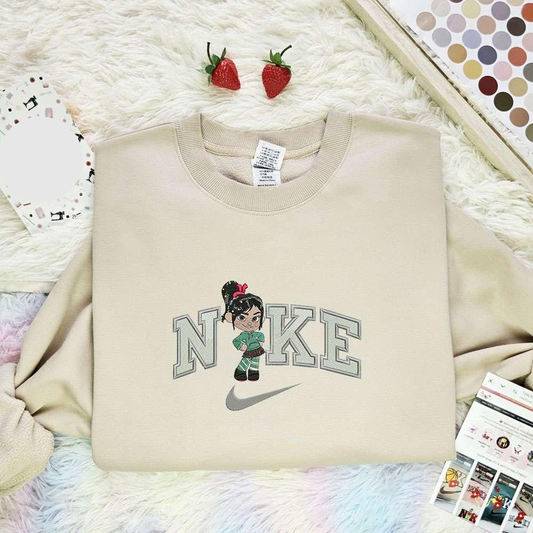 Vanellope Von Schweetz Wreck It Ralph Disney Characters Embroidered Shirt