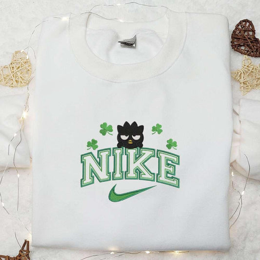 Batz Maru Shamrocks x Nike Embroidered Shirt Anime Embroidered Hoodie Best Saint Patricks Day Gift Idea