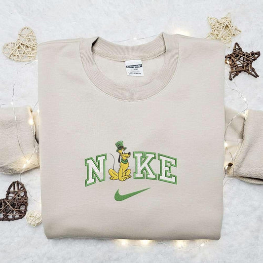 Nike x Patrick Balloon Pluto Embroidered T shirt Disney Characters Embroidered T shirt St Patricks Day Embroidered T shirt