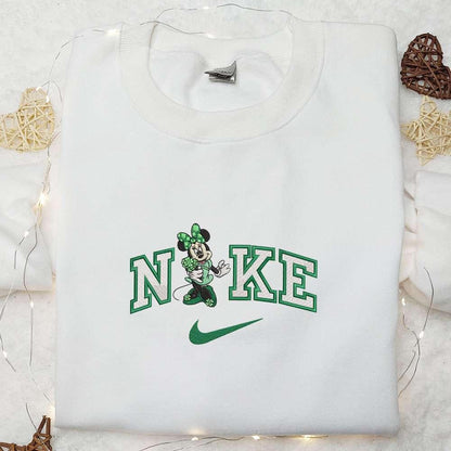 Nike x Patrick Balloon Minnie Embroidered Hoodie Disney Characters Embroidered Hoodie St Patricks Day Embroidered Hoodie
