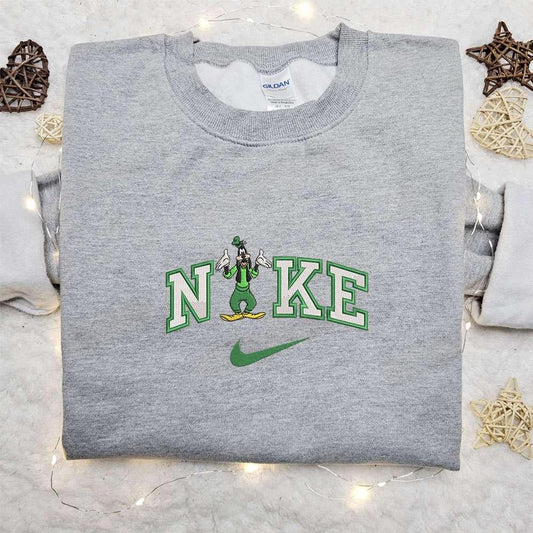 Nike x Patrick Balloon Goofy Embroidered Sweatshirt Disney Characters Embroidered Sweatshirt St Patricks Day Embroidered Sweatshirt