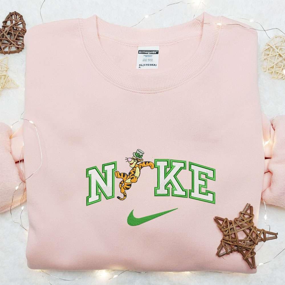 Nike x Patrick Tigger Embroidered T shirt Sports Embroidered T shirt Custom Nike Embroidered T shirt