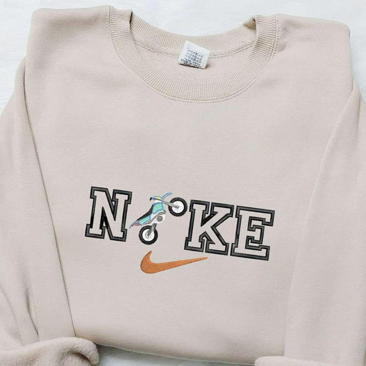 Motorcycle x Nike Embroidered Shirt Nike Inpired Embroidered T shirt Best Gift Ideas for Family