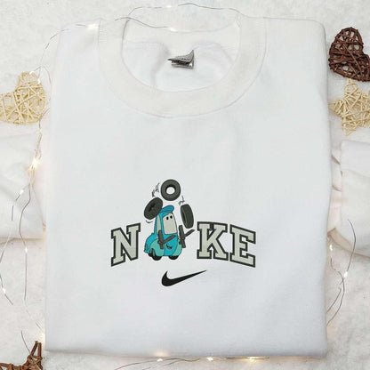 Nike x Guido Cars Embroidered Sweatshirt Pixar Cars Embroidered Hoodie Custom Nike Embroidered T shirt