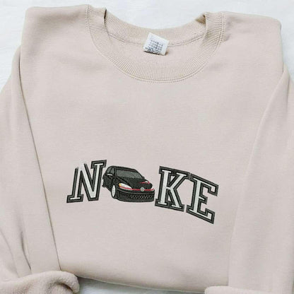 Car x Nike Embroidered Sweatshirt Transportation Embroidered Hoodie Best Birthday Gift Ideas