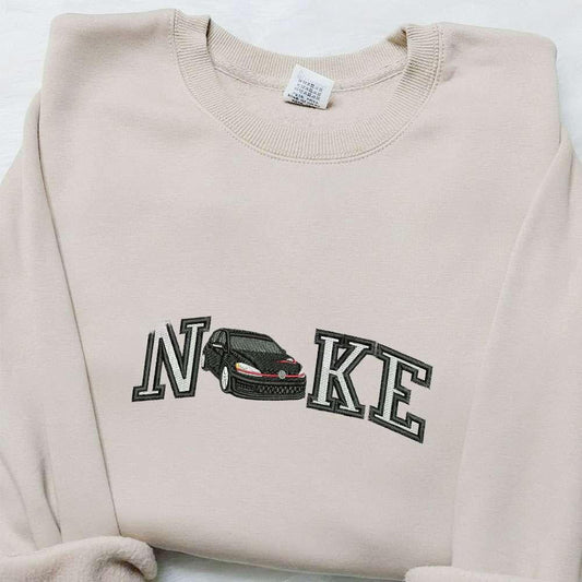 Car x Nike Embroidered Sweatshirt Transportation Embroidered Hoodie Best Birthday Gift Ideas