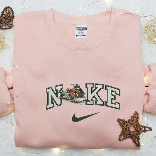 Nike x Ski Doo Embroidered Shirt Transportation Embroidered Hoodie Custom Nike Embroidered T shirt