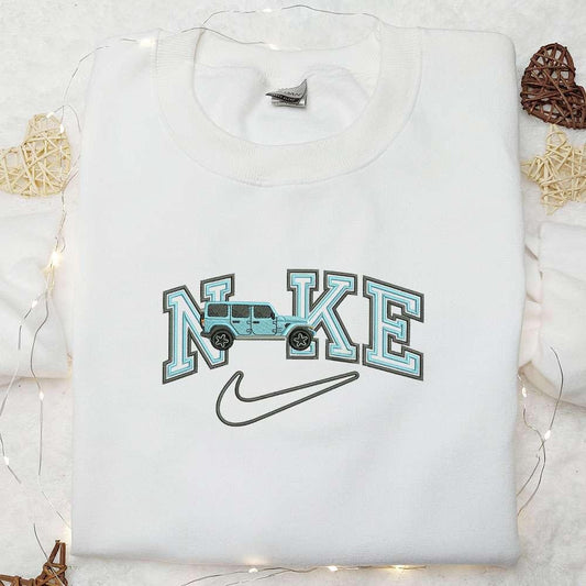Blue Jeep Transportations Embroidered Shirt  Best Gift For Boys