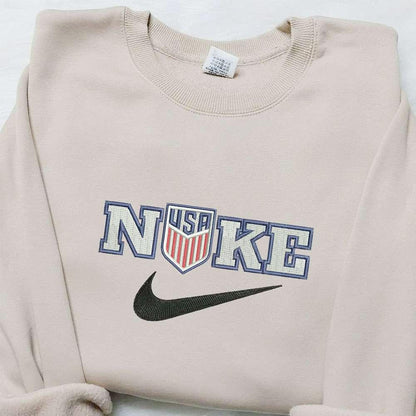 USA x Nike Embroidered Hoodie National Flag Embroidered Hoodie Best Gift Ideas for Family
