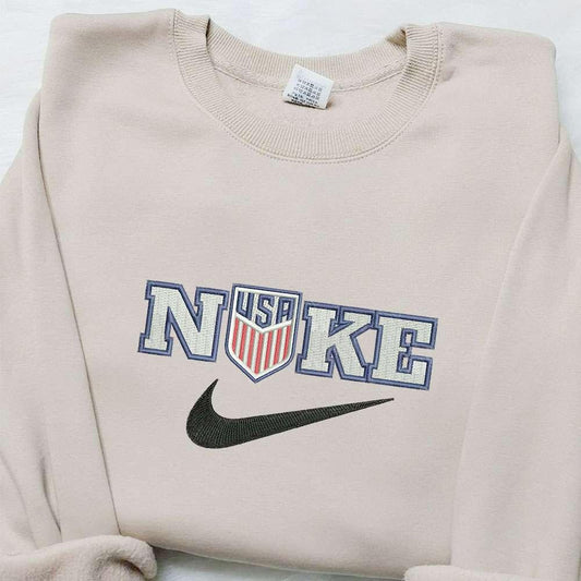 USA x Nike Embroidered Hoodie National Flag Embroidered Hoodie Best Gift Ideas for Family