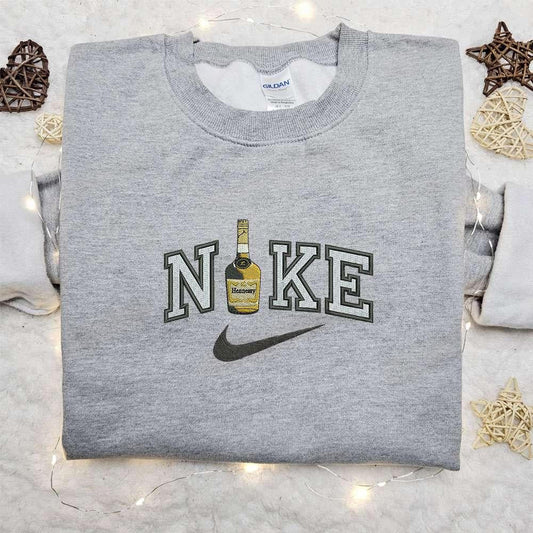 Hennessy x Nike Embroidered Shirt Nike Inspired Embroidered Shirt Best Gift for Him