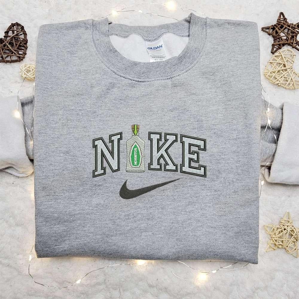 Hornitos Bottle x Nike Embroidered Sweatshirt Favorite Drinks Embroidered Shirt Best Halloween Gift Ideas