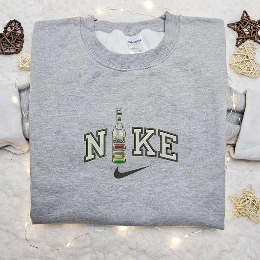Carioca Bottle x Nike Embroidered Shirt Favorite Drink Embroidered Shirt Nike Inspired Embroidered Shirt