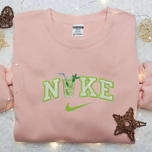 Ice Lemon Juice x Nike Embroidered Sweatshirt Favorite Drink Embroidered Shirt Nike Inspired Embroidered Shirt
